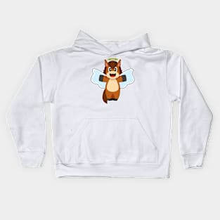 Horse Angel Angel wings Kids Hoodie